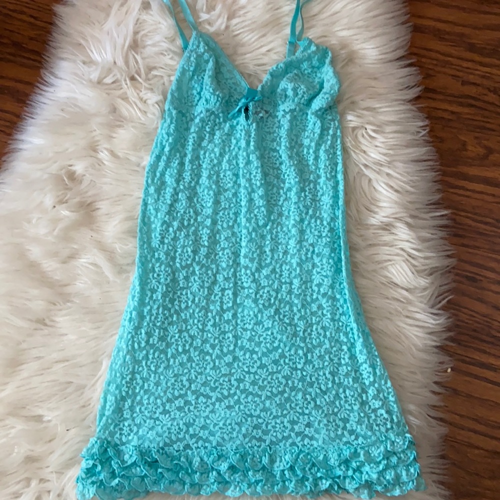 Victoria’s Secret Sexy Little Things M Aqua lace